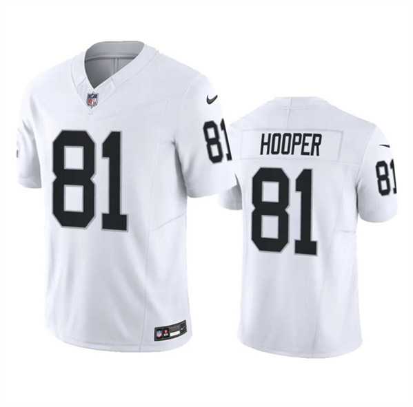 Men & Women & Youth Las Vegas Raiders #81 Austin Hooper White 2023 F.U.S.E. Limited Jersey
